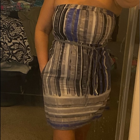 Strapless dress w/pockets sz. Med NWOT - Picture 3 of 7